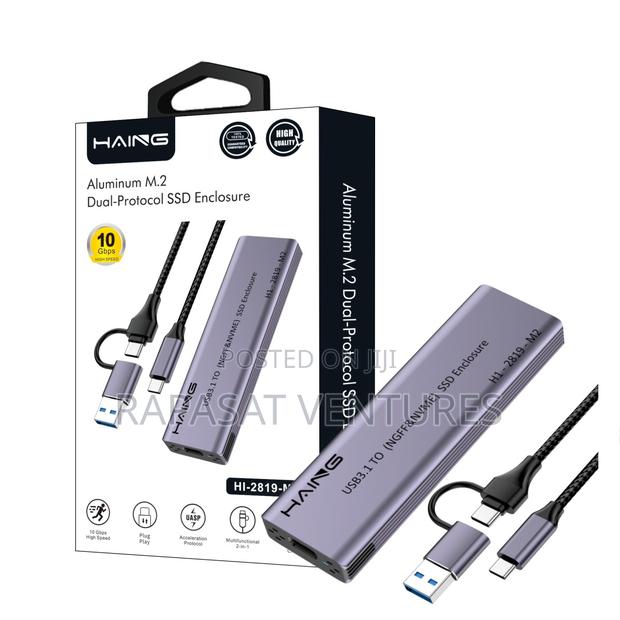 Haing M2 Nvme M.2 Dual-Protocol Usb 3.1 Type-C SSD Enclosure · Photo 2