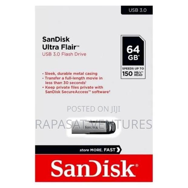 Sandisk Ultra Flair 64gb USB 3.0 150 Mb/S Flash Drive · Photo 2