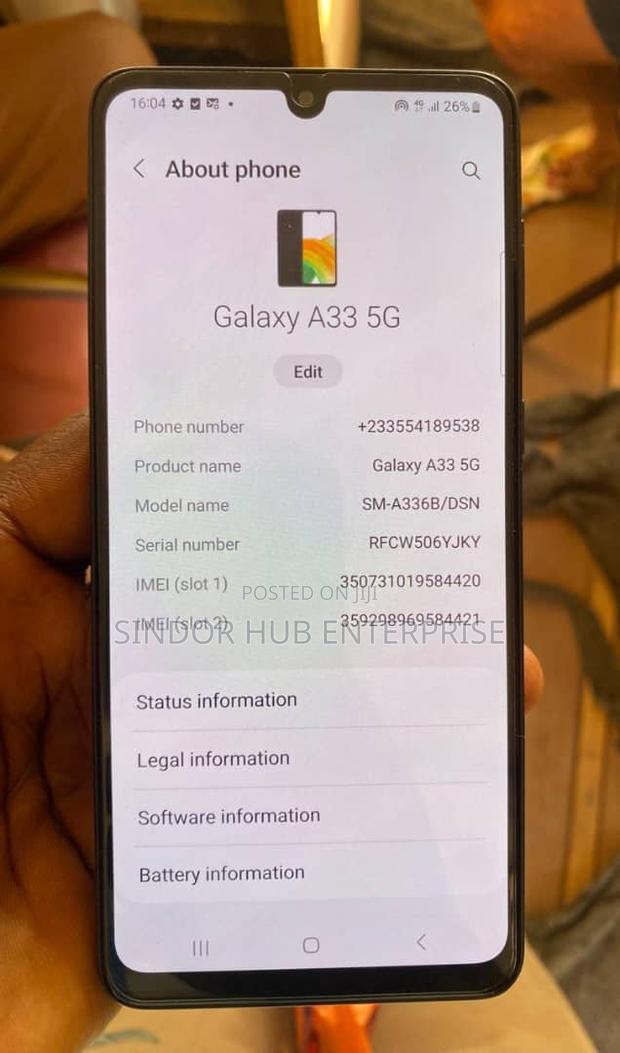 Samsung Galaxy A33 5G 128 GB Black photo 2