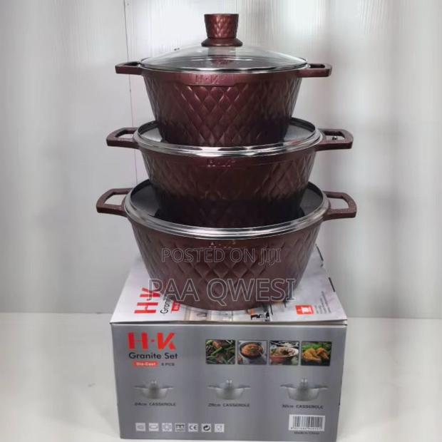 H·Vk 12pcs Non-Stick Granite Cooking Set