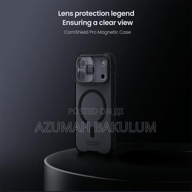 17 Pro Max 17 Pro Transparent Black Camshield Magnetic Case photo 2