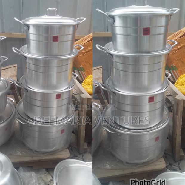 4 Sets Big Cooking Pots (Koko Silver) For Sale · Photo 2