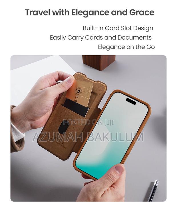 17 Pro Max | 17 Pro Leather Flip Cover photo 9