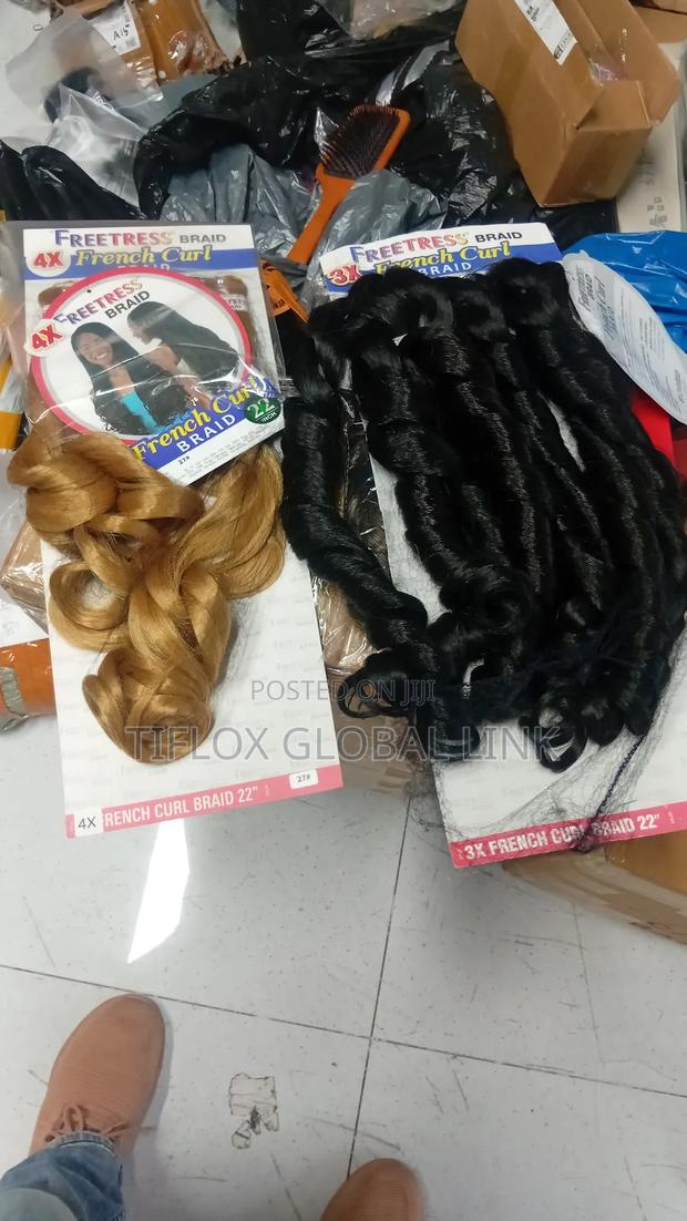 22"French Curly Braid Hair photo 4
