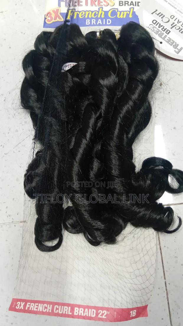 22"French Curly Braid Hair photo 6