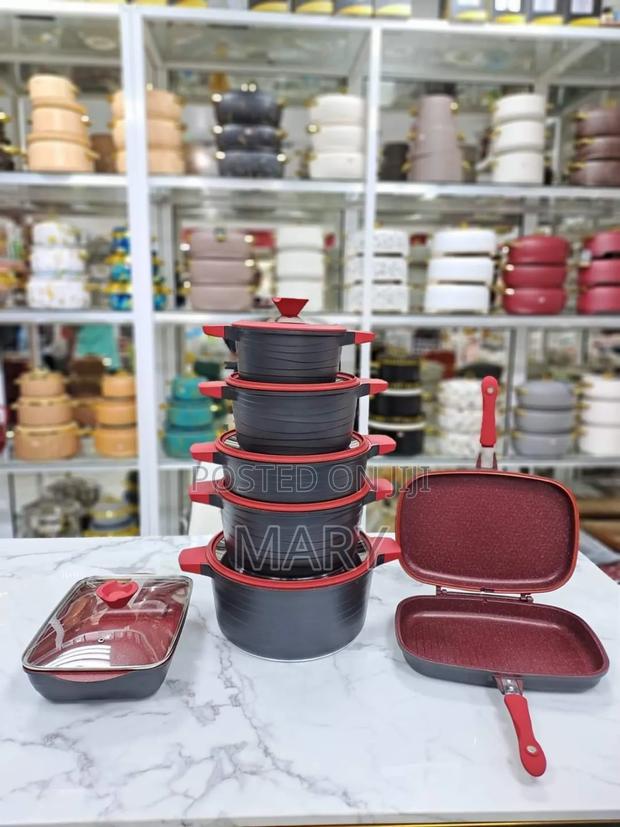 Ucc Life Cookware Set 16pcs High Quality Granite Nonstick photo 2