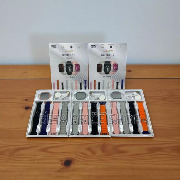 Laxasfit Series 10 Smart Watch With 8 Straps(636338)