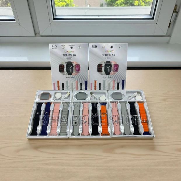 Laxasfit Series 10 Smart Watch With 8 Straps(579744)