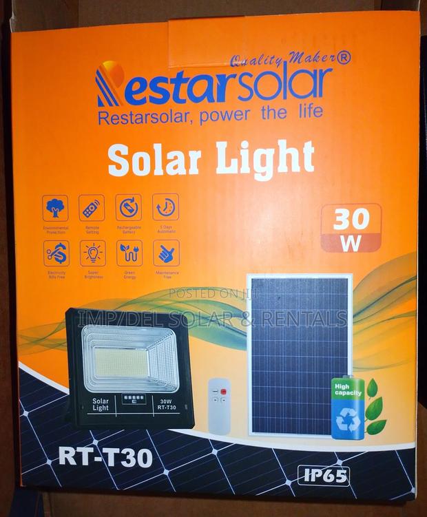 30w Solar Lights With Panel, Remote Control, Timer Functions photo 5