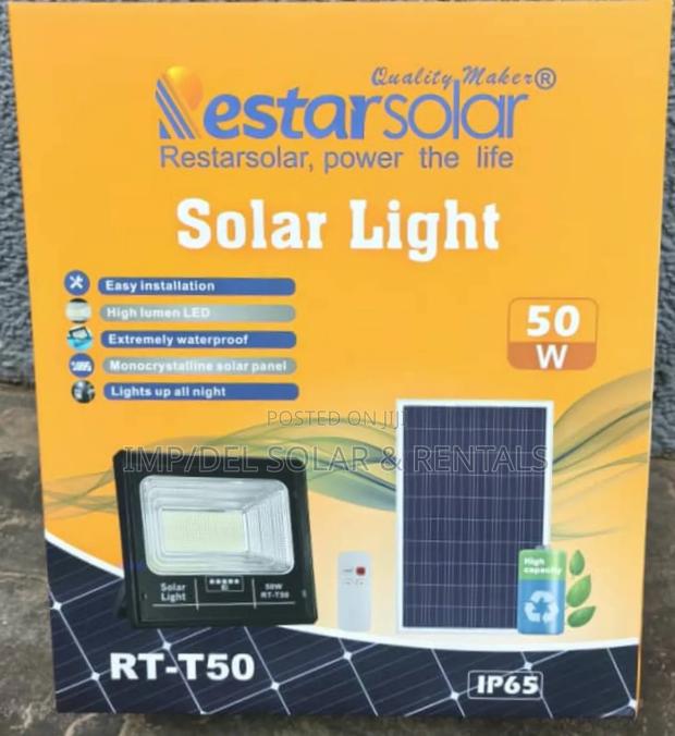 50w Solar Lights With Panel, Remote Control, Timer Functions photo 2