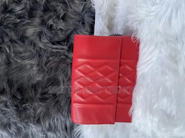 Red Quilted Flap Bag photo 2