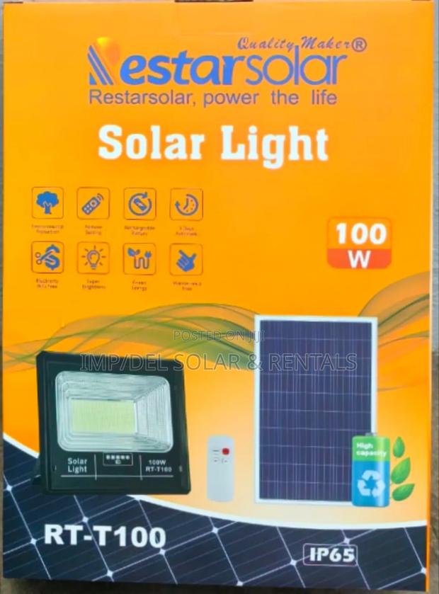 100w Solar Lights With Panel, Remote Control, Timer Functions photo 2