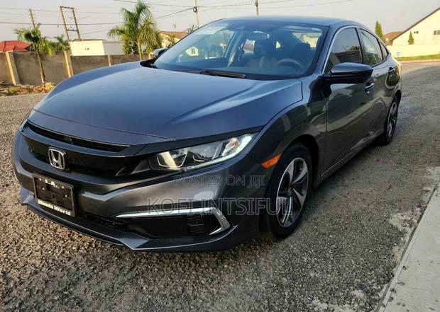 Honda Civic LX Sedan 2020 Gray photo 2