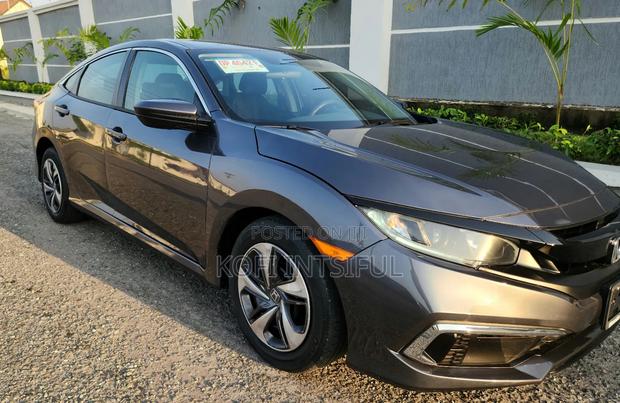 Honda Civic LX Sedan 2020 Gray photo 3