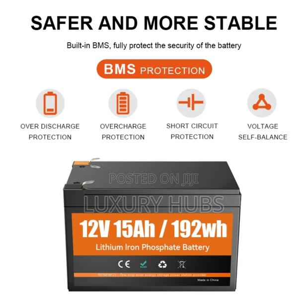 15ah Lithium Home Energy Storage Power Supply (Solar Rechargeable)