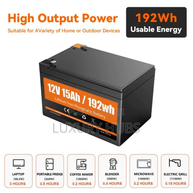 15ah Lithium Home Energy Storage Power Supply (Solar Rechargeable) photo 2