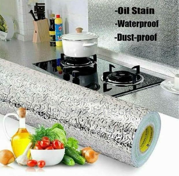Kitchen Oil/Water Proof Aluminum Adhesive Sticker(10meters) · Photo 3