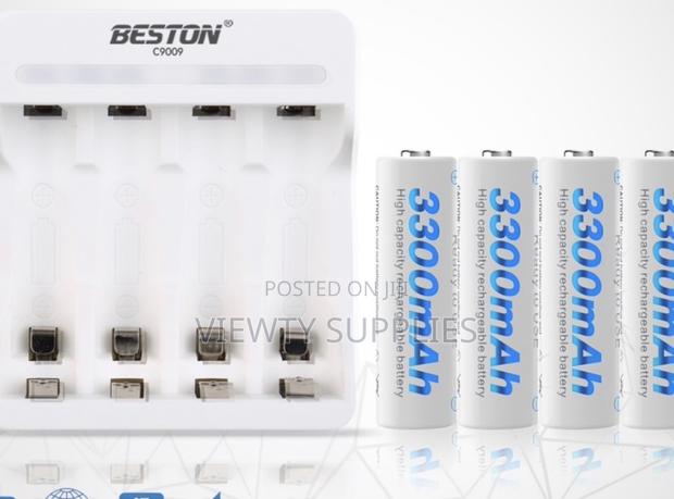 3300mah Beston Rechargeable Aa Battery With 4 Bay Aa/Aaa Usb Charger