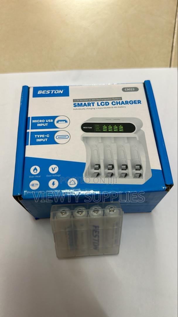 3300mah Beston Rechargeable Aa Battery With 4 Bay Aa/Aaa Usb Charger photo 5