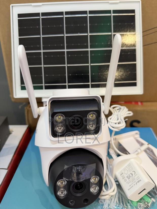 Solar Camera 4g All Sim 4mp 2 Way Audio Full Color Ai Human Detector photo 2