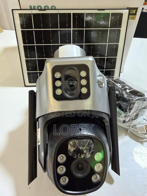 Solar 4g Camera PTZ 6mp 2way Talk Ai Human Detector Full Color photo 2