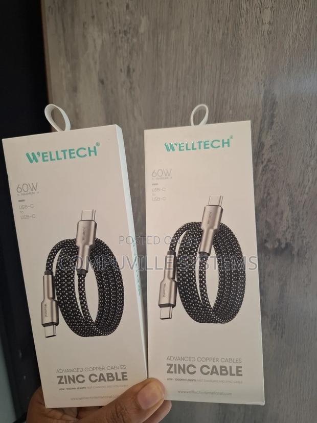 Welltech 60w Usb-C to Usb-C Fast Charging Cable · Photo 2