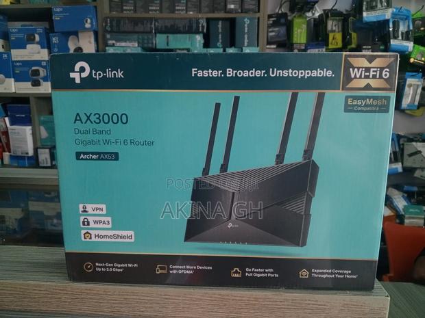 Tp-Link Archer Ax53 Dual Band Gigabit Wi-Fi 6 Router Ax3000