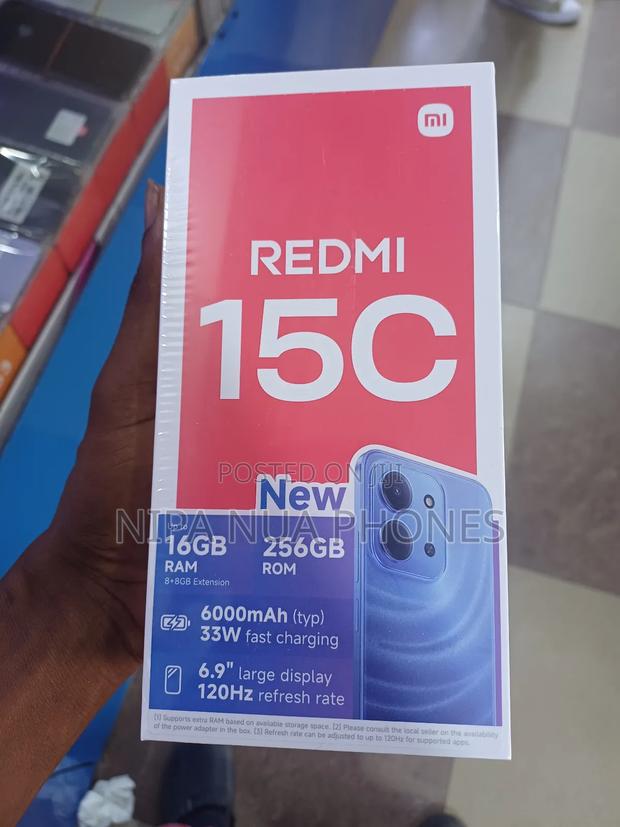 New Xiaomi Redmi 15C 4G 256 GB Black photo 2