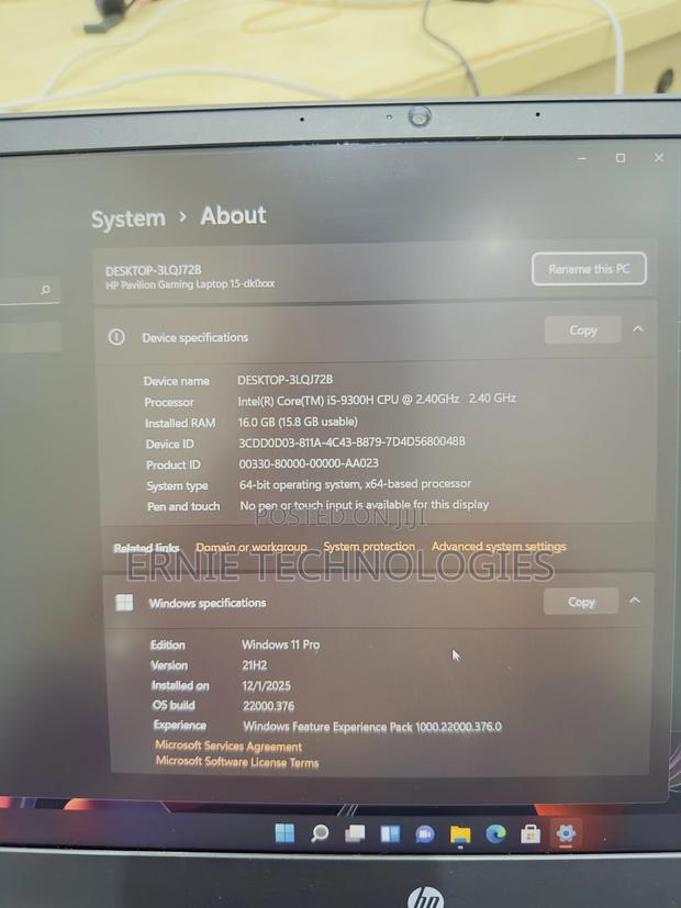 Laptop HP Pavilion Gaming 15 2019 16GB Intel Core i5 HDD+SSD 512GB photo 8