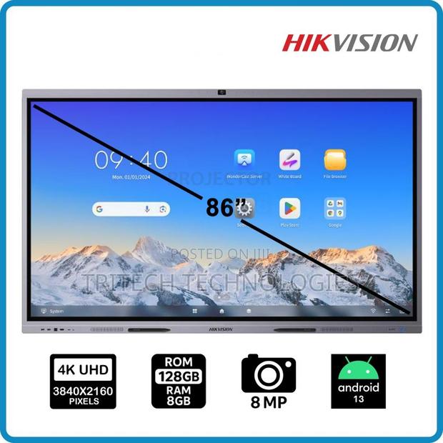 Hikvision Ds-D5c86rb/B 86-Inch Interactive Display With Webcam photo 2