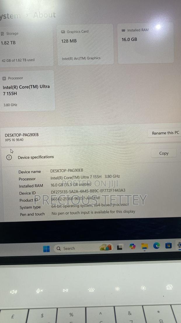 New Laptop Dell XPS 15 16GB Intel Core Ultra 7 SSD 2T photo 2