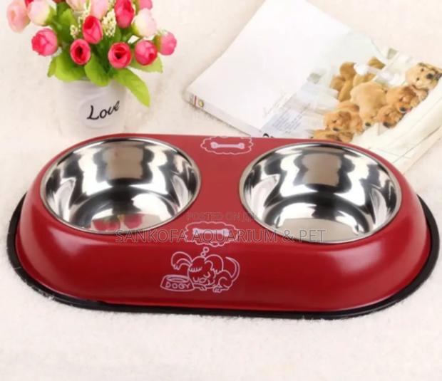 Double Metallic Dog Bowl · Photo 2