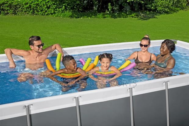 No Pump Regtangular Metal Frame Swimming Pool 14ft 402 Cm 4m No Ladder photo 2