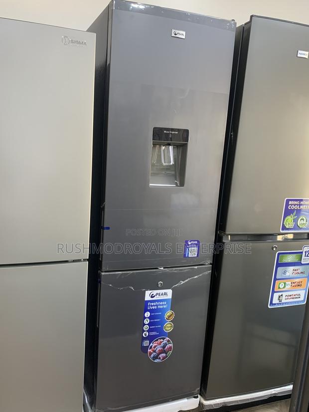 Energy Efficient Pearl Pf-370-13m Double Door Fridge (Grey Color)
