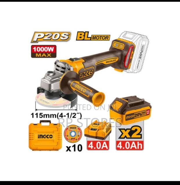 Ingco Cordless Angle Grinder 20v · Photo 3