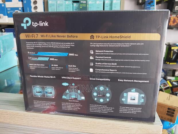 TP-Link Archer Be220 Be3600 Dual-Band Wi-Fi 7 Router · Photo 4