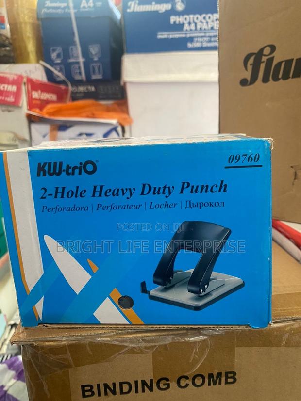 Kw-Trio 2-Hole Paper Punch Adjustable Hole