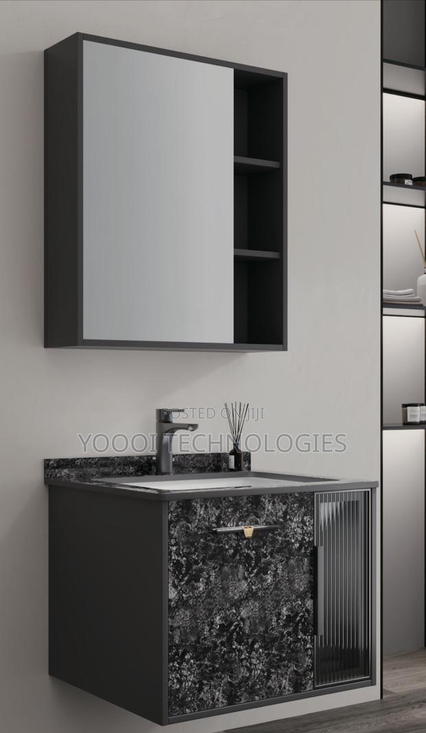 Solid Wood Multi Storage Bathroom Cabinet Basin · Photo 4