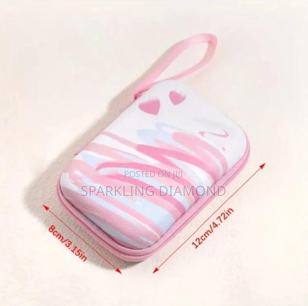 Cute Pink Mini Storage Case – For Cables, Earphones Accessories photo 4