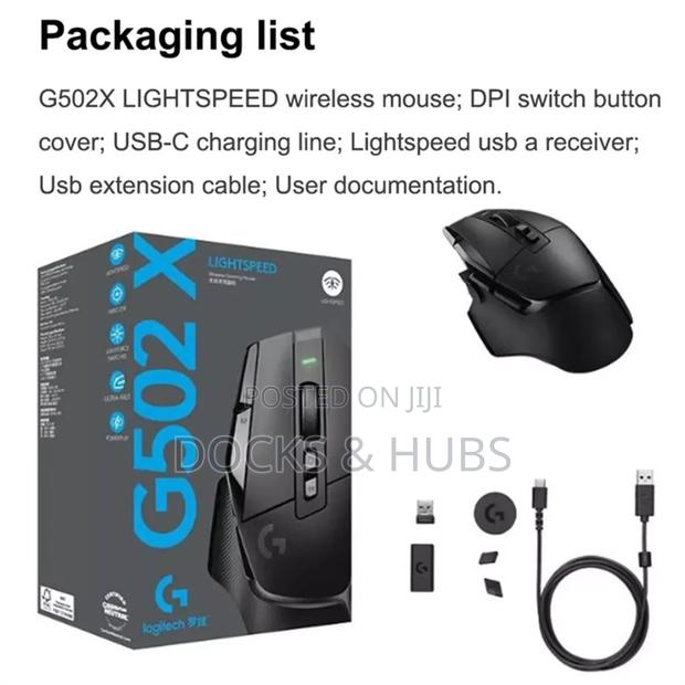 Logitech G502 X Lightspeed Wireless Gaming Mouse photo 6