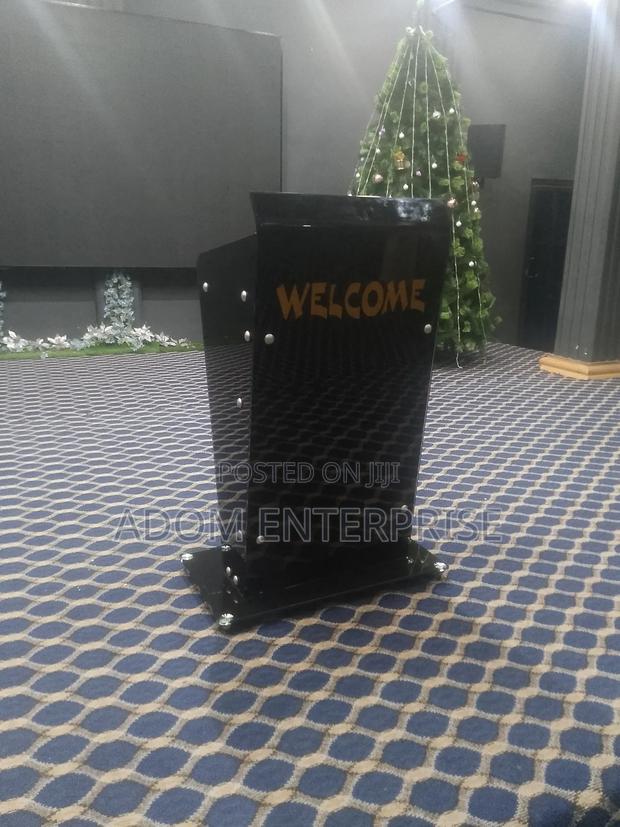 Black Glass Pulpit