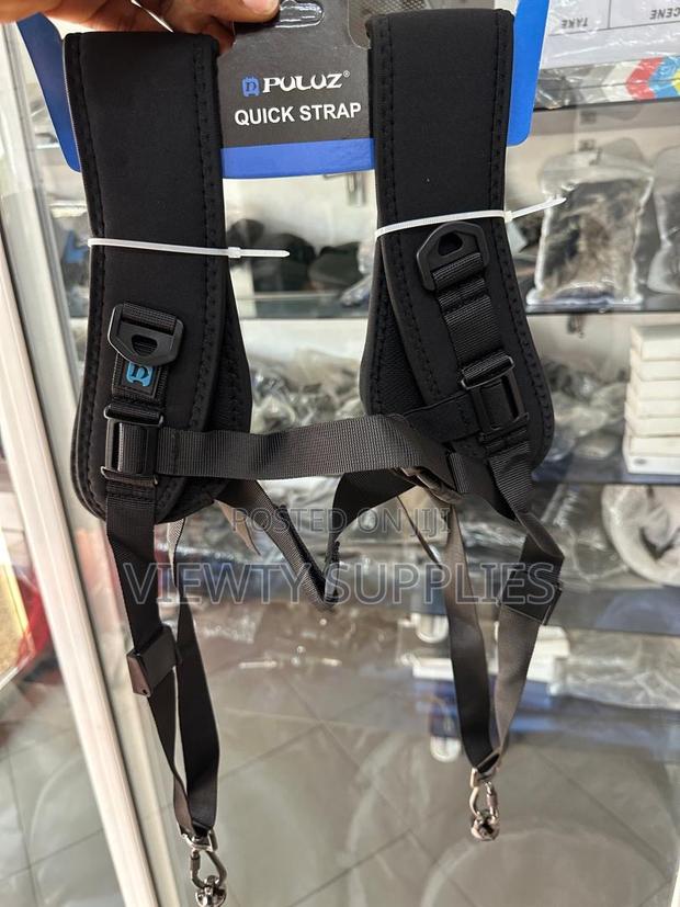 Double Quick Release Shoulder Harness Soft Pad Strap Belt for Cameras photo 4