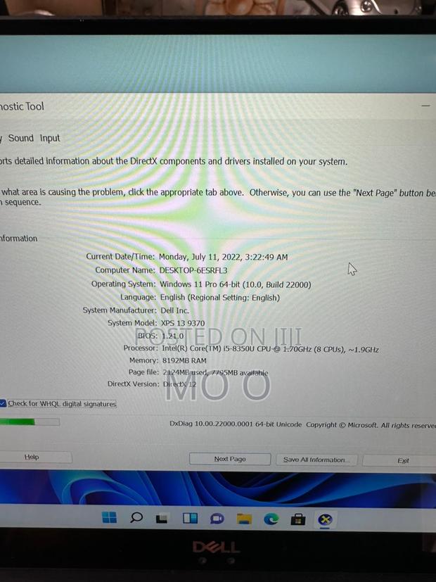Laptop Dell XPS 13 8GB Intel Core I5 SSD 256GB photo 2
