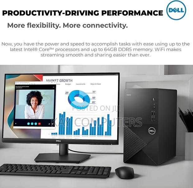 New Desktop Computer Dell Vostro 3030 8GB Intel Core I5 SSD 512GB