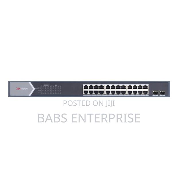 Hikvision 24 Port Gigabit Unmanaged Poe Switch Ds-3e0526p-e/M photo 2