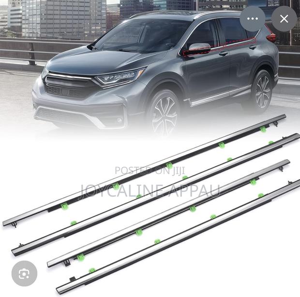 Honda CRV 2017 to 2025 Door Mouth Strip Window Molding Trim Chrome
