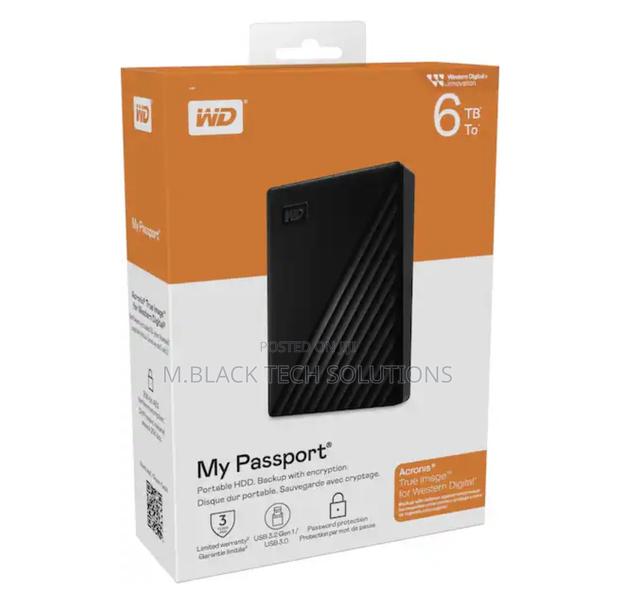 6tb Wd - My Passport External Usb 3.0 Portable Hard Drive
