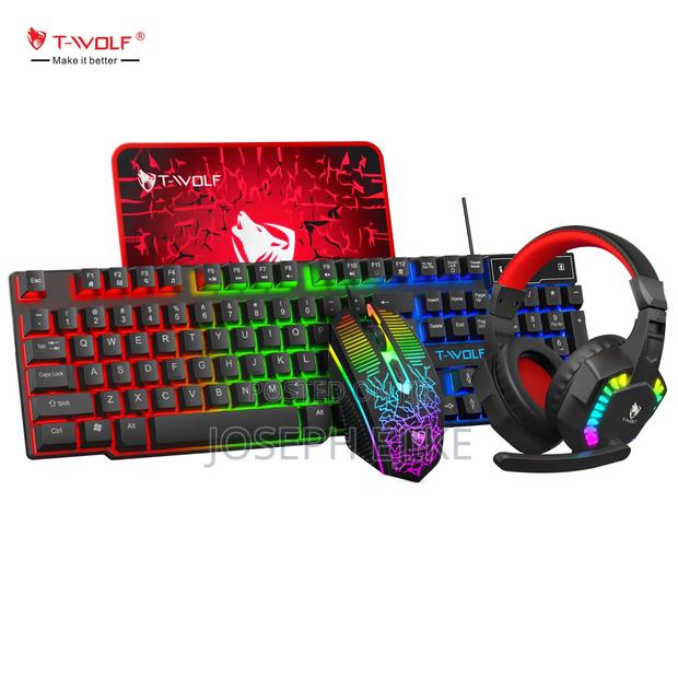 4 in 1 Gaming Keyboard and Mouse Wired Tf810,With Backlight photo 3