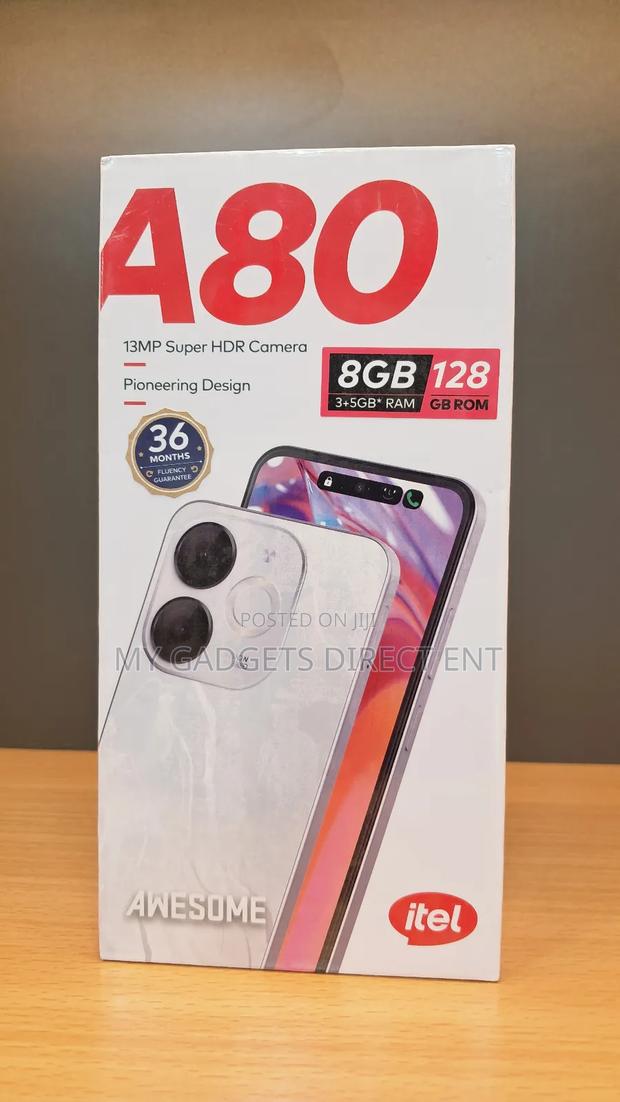 New Itel A80 128 GB Black
