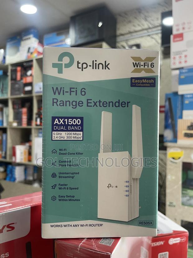 Tp-link Wi-fi 6 Range Extender Easymesh Ax1500 Dual Band Re505x photo 2